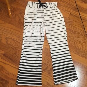 Black and white pants