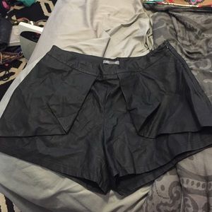 Piperlime faux leather shorts