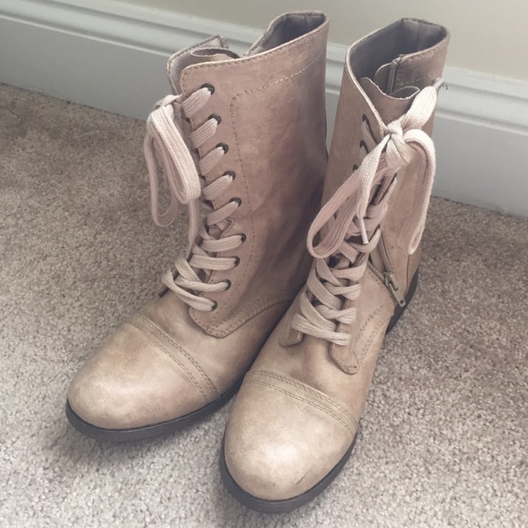 Tan Combat Boots
