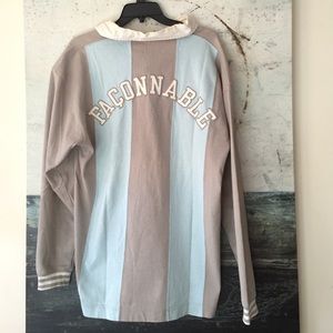 Faconnable Striped Rugby, Men's Medium