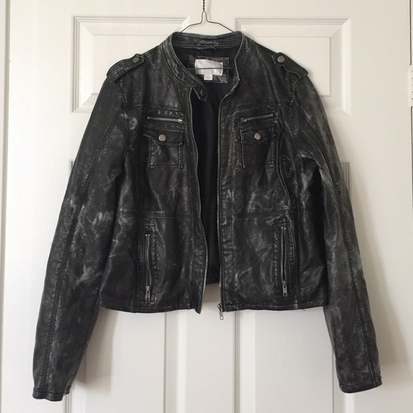 Xhilaration faux leather Jacket Size Large