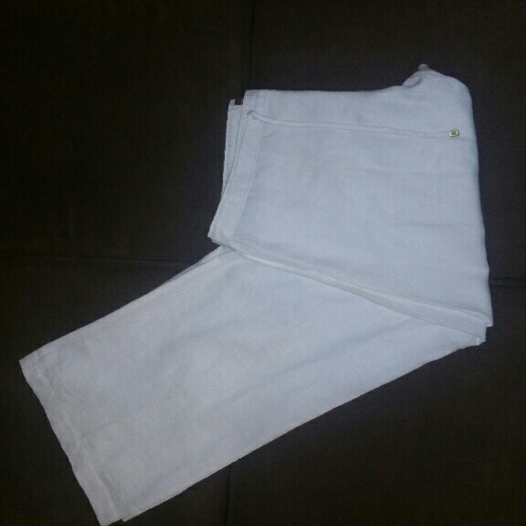 Havana Nines 100% White Linen Pants NWOT