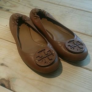Tory Burch Royal Tan Reva Flats