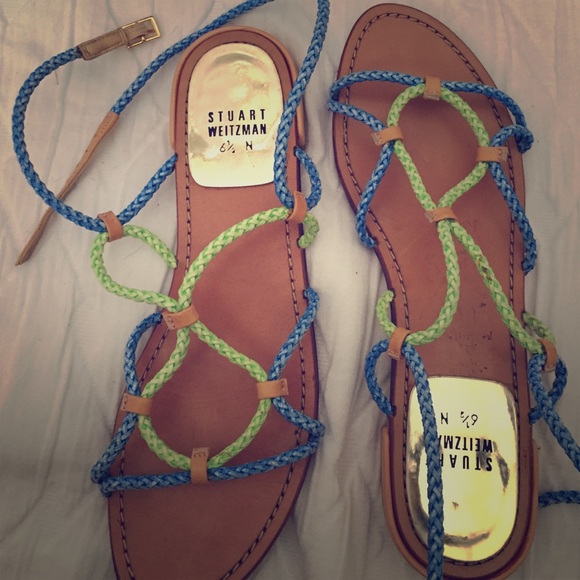 Stuart Weitzman sandals, worn once!