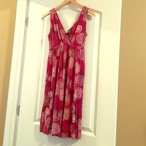 XS New York & Co. Magenta Pattern Dress