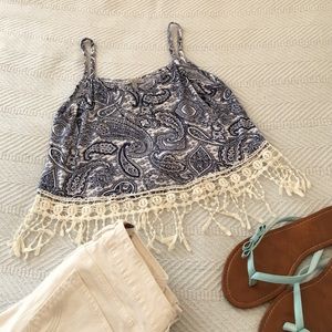 Paisley Crop Top