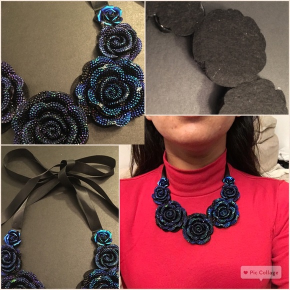 HP 08/27 - last 1 Gorgeous rose flower necklace 💕 - Picture 3 of 3