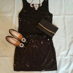Little Black sequin skirt