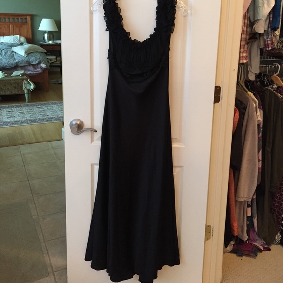 Long black dress/lingerie S