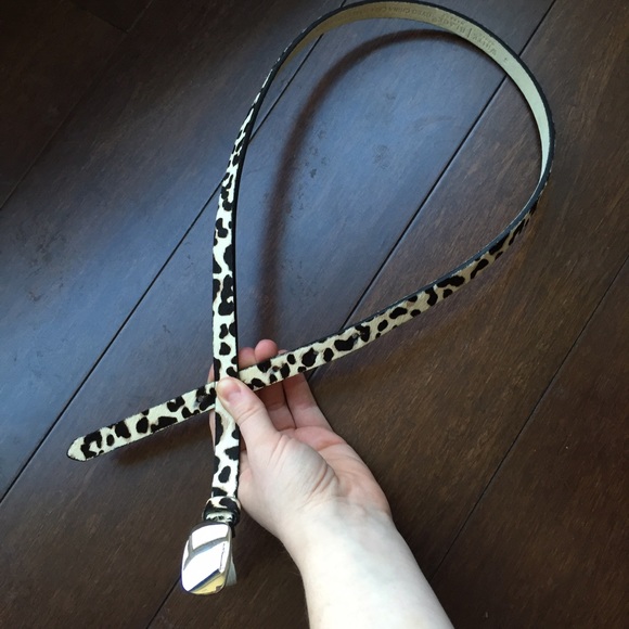 🌟 Leopard print calf hair belt 🌟