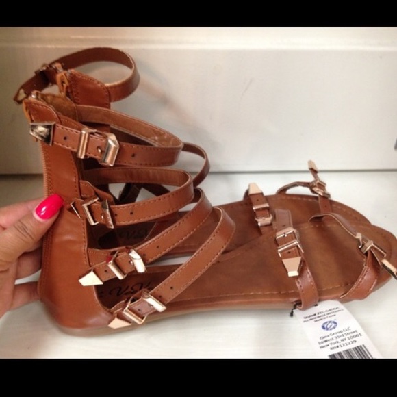 short gladiator sandals