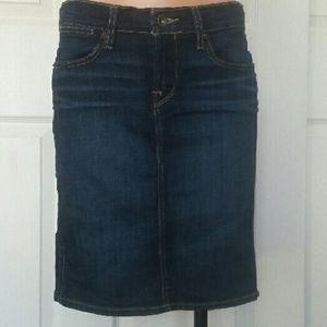 Lucky Brand Short Denim Jean Pencil Skirt