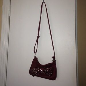 Burgundy purse
