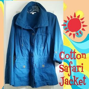 Thursday Only!Coldwater Creek Cotton Safari Jacket