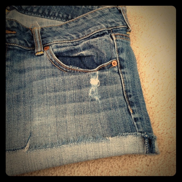 America Eagle stretch jean shorts