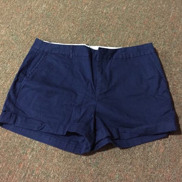 Navy high wasted shorts - Picture 1 of 2