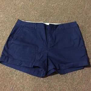 Navy high wasted shorts