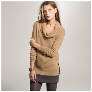 J. Crew 100% Cashmere Cowl Neck Sweater RED sz XS