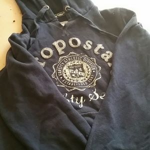 Navy sweat shirt