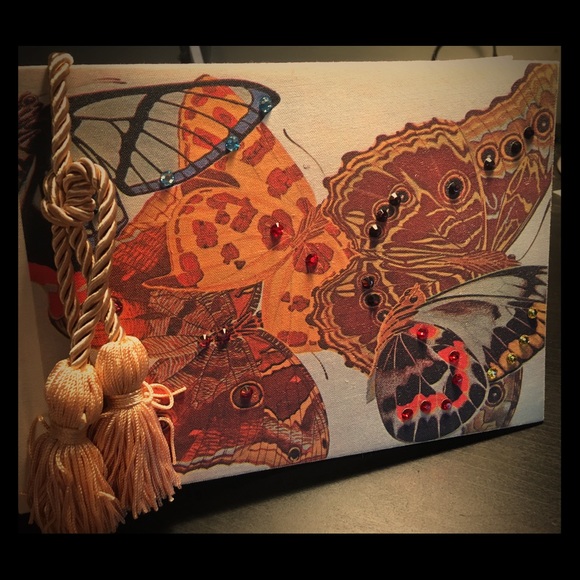 Rhinestone butterfly photo album