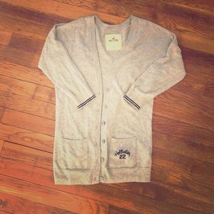 Small Gray Hollister Cardigan