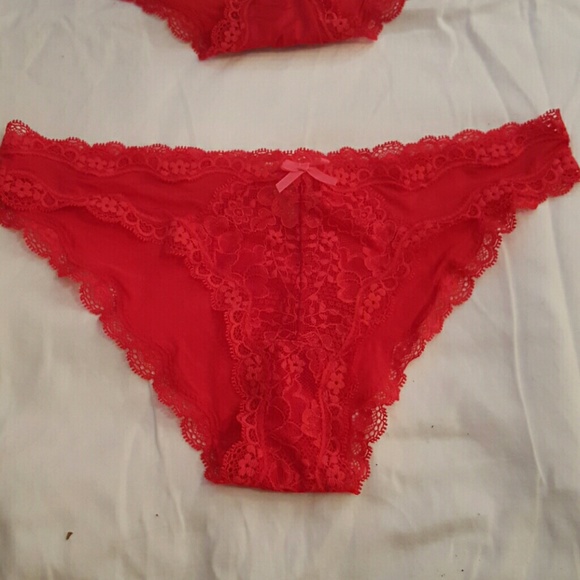 Red victoria's secret cheekini/petit bikini