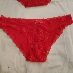 Red victoria's secret cheekini/petit bikini