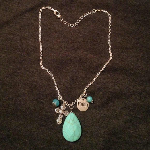 Turquoise Faith Necklace - Picture 1 of 2