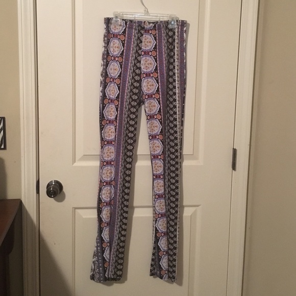 Printed flared pants - palazzo