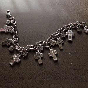 Brighton Purity Cross Charm Bracelet