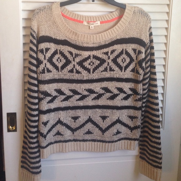Aztec print sweater