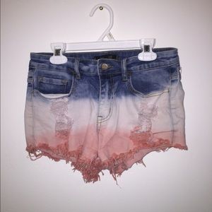 Tie die ombré short