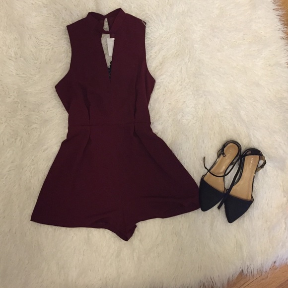 Maroon romper