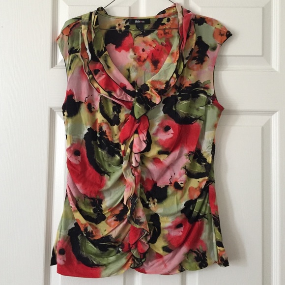 Style & Co Water Color Top size XL
