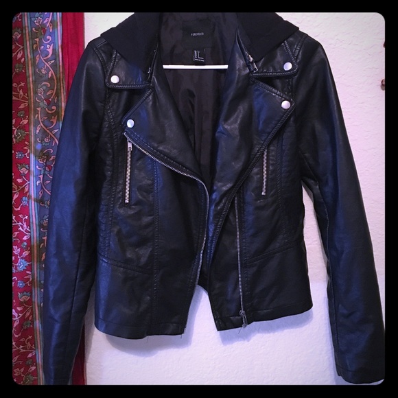 Faux leather jacket