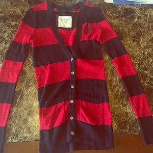 A & F button down cardigan