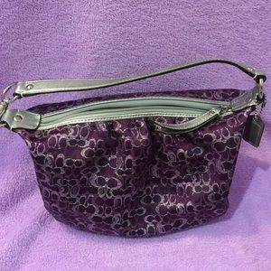 Purple coach bag
