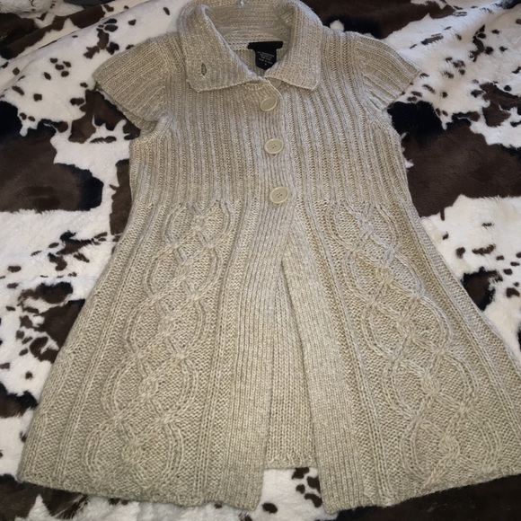 knitted cap sleeve top