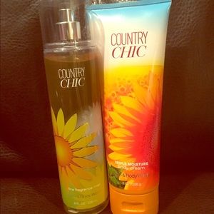 Country Chic body spray and lotion