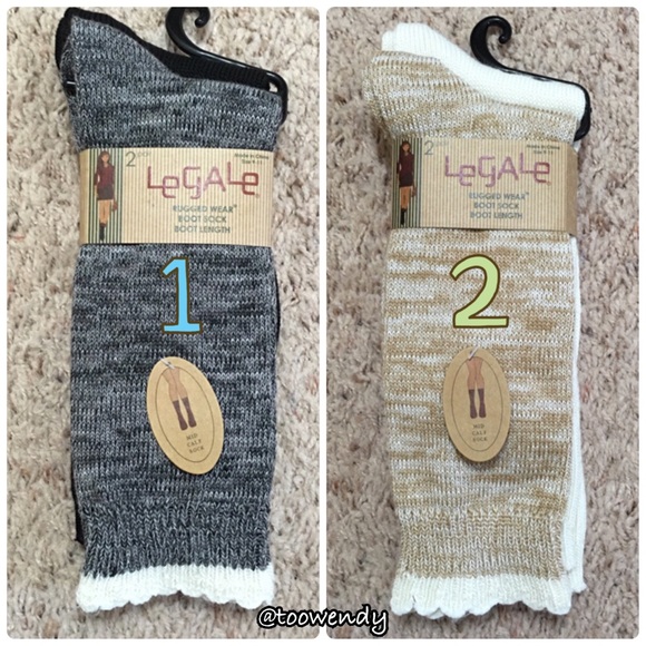 1 Pairs of Mid Calf Boot Socks - Picture 3 of 3