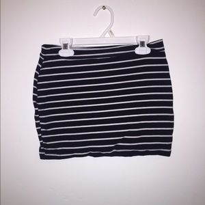 Striped pencil skirt