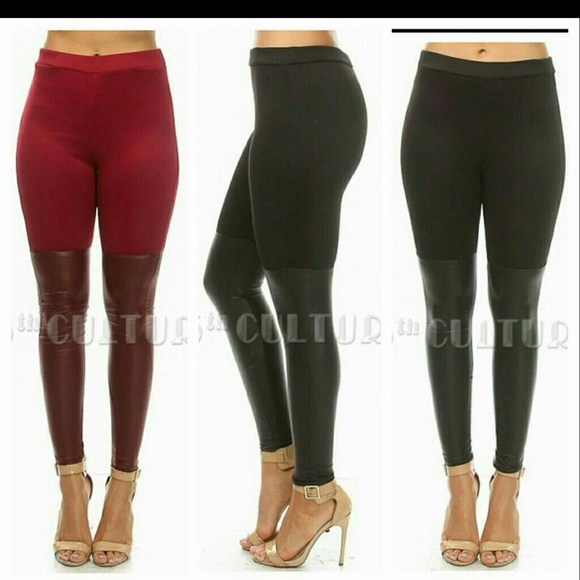 PU bottom leggings.