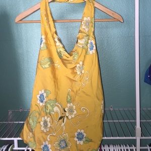 Ann Taylor: Yellow Halter Top