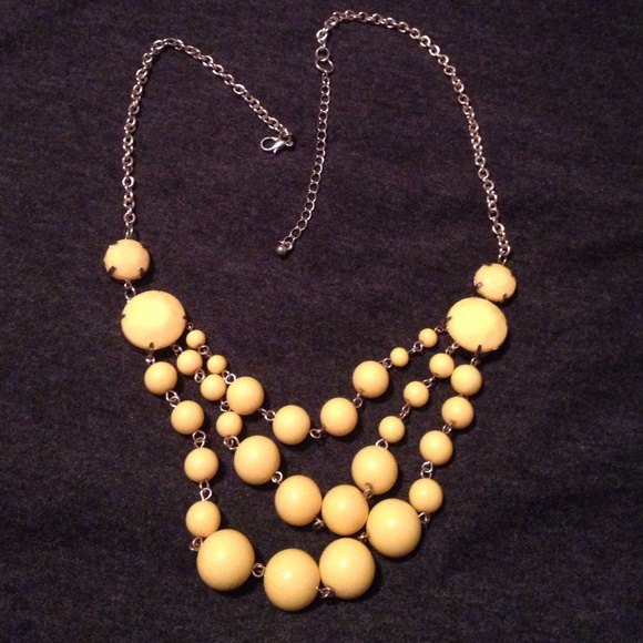 Yellow bubble necklace