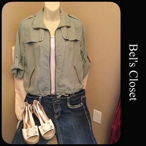 Pretty green jacket.