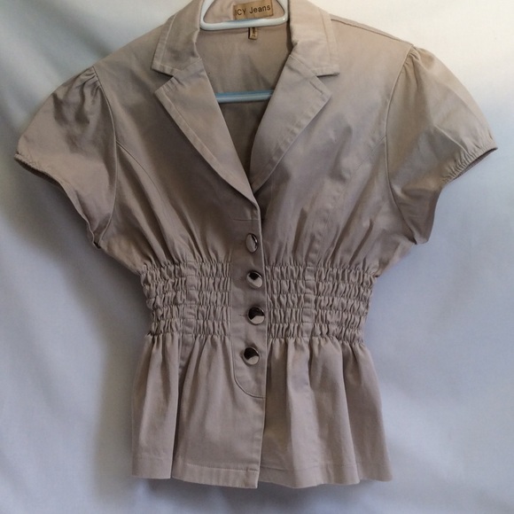 XL icy Jeans ladies Khaki top