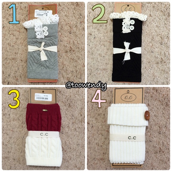 1 Pairs of Cute Boot Cuff Socks - Picture 3 of 3