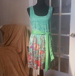 Flowers and Lace spring dress. FREE jacket!!