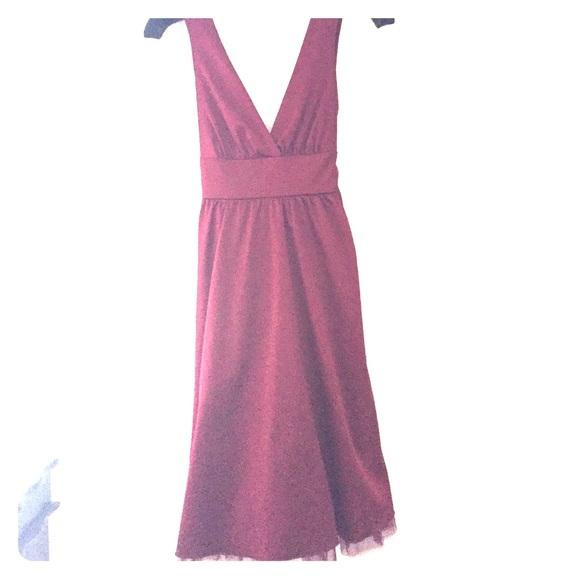 Burgundy dress