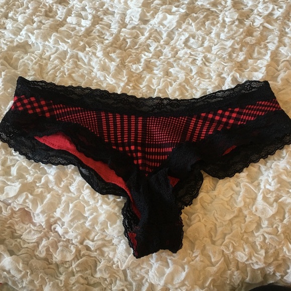 VS plaid cheeky underwear